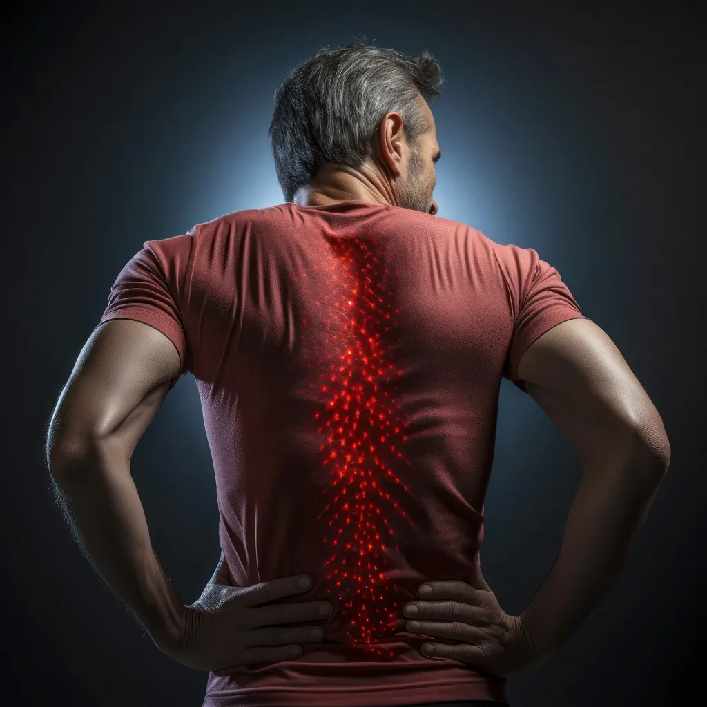 Dolor muscular tardío - hombre de espaldas