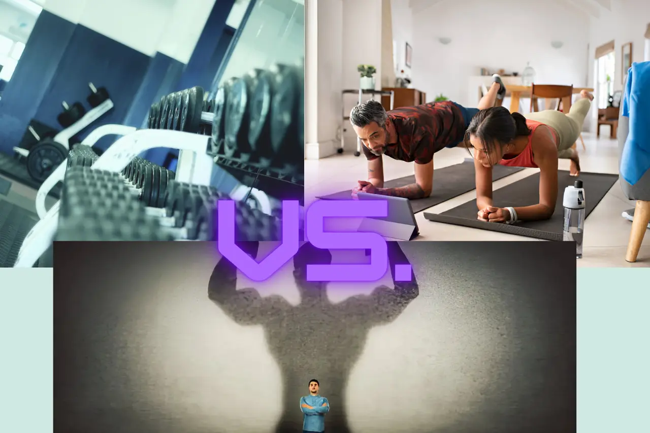 entrenamiento en gimnasio vs. entrenamiento en casa