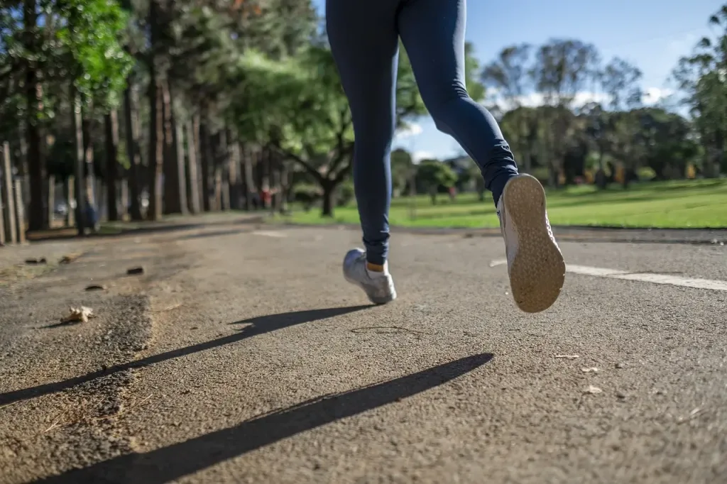 Mujer trotando